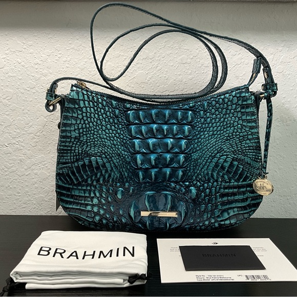 Brahmin Handbags - Brahmin BLUE PATINA MELBOURNE W/Front & Back Eye NWT
